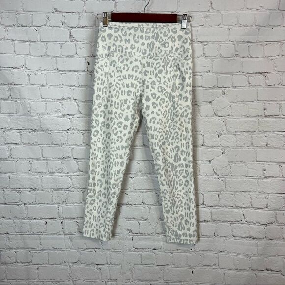 X By Gottex Women’s White Animal Print Mid Rise Slim Leggings size Small - Picture 1 of 11